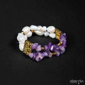 NR250 - AMETHYST AND FRESHWATER PEARLS 