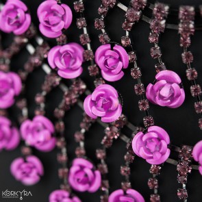 KM125B - ROSE CRYSTALS AND BEADS 