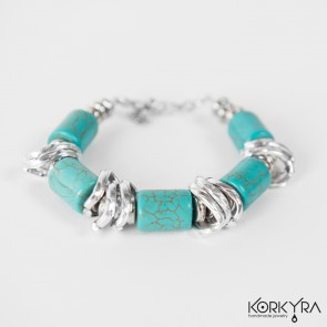 NR301 - TURQUOISE HOWLITE AND METAL APPLICATIONS