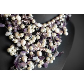ZC601 - AMETHYST AND FRESHWATER PEARLS